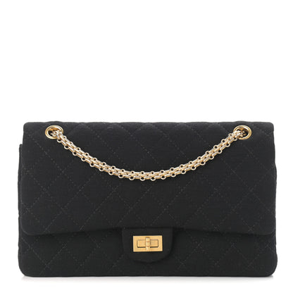 Chanel Jersey Quilted 2.55 Reissue 226 Flap Black 1 of 12