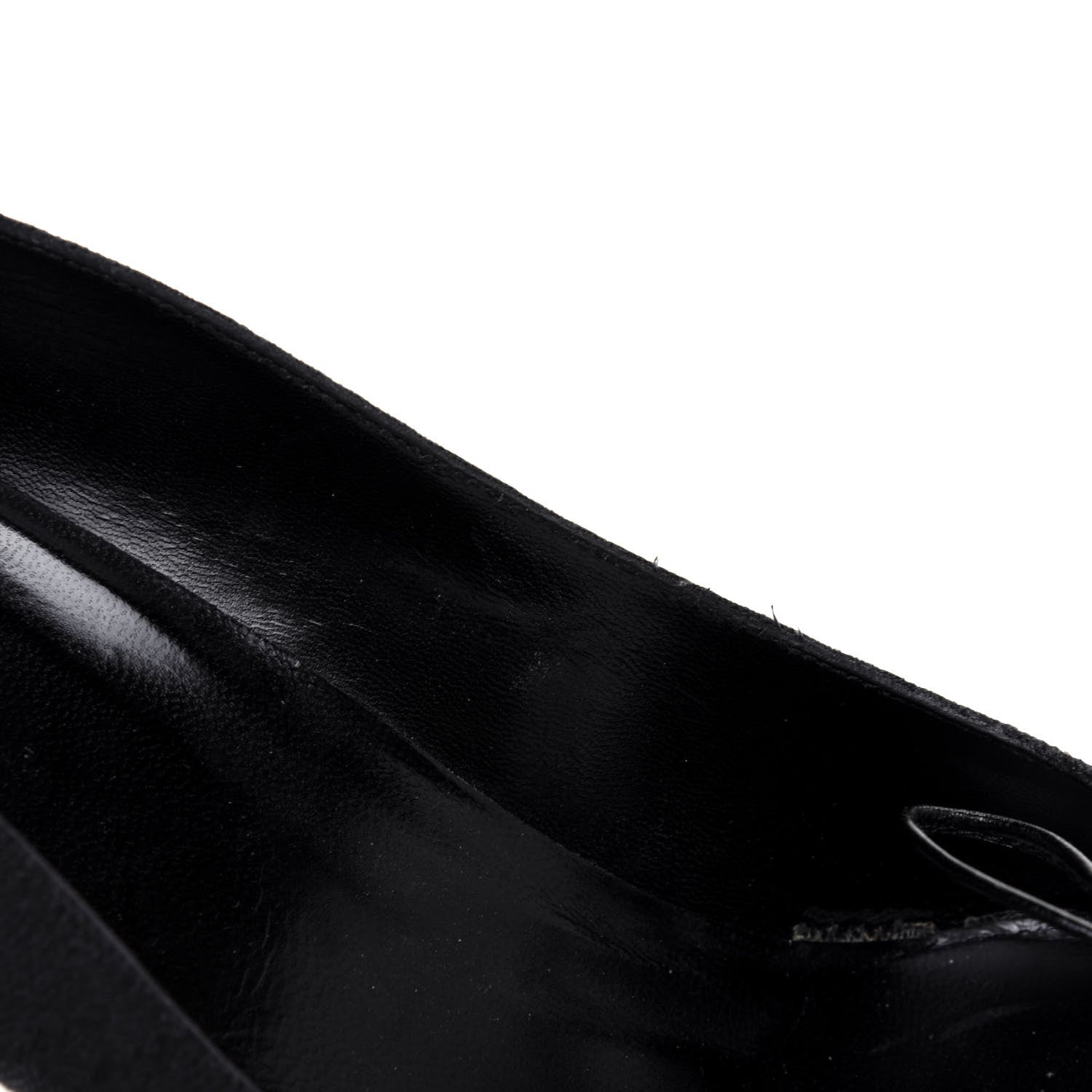 Gucci Fabric Monogram Mid-Heel Pumps 36.5 Black 10 of 12