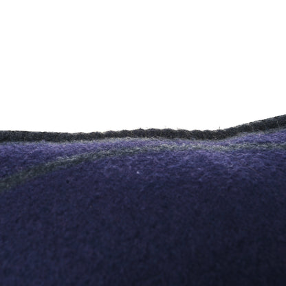 Chanel Wool Cashmere CC Pillow Navy Grey 4 of 4