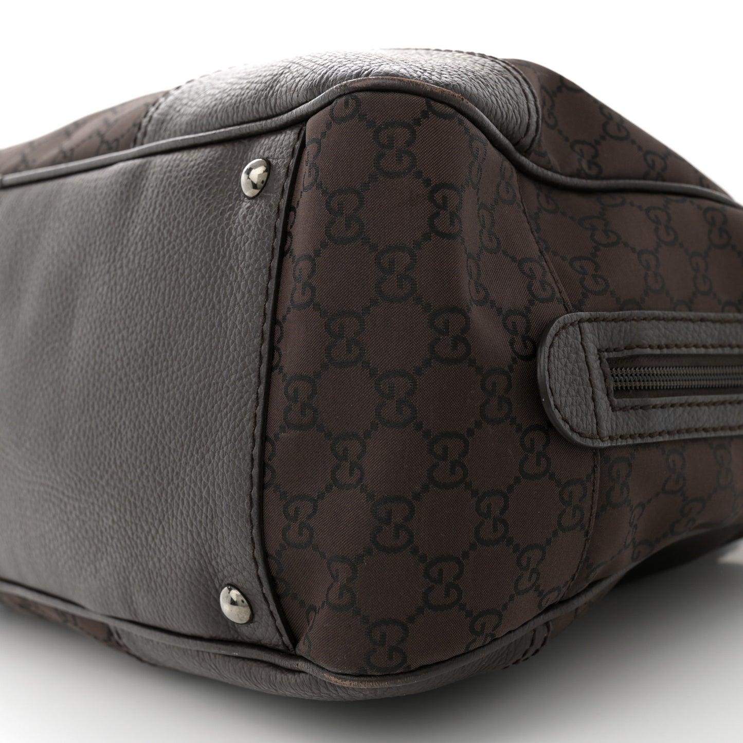 Nylon Monogram Large Princy Duffle Bag Dark Brown