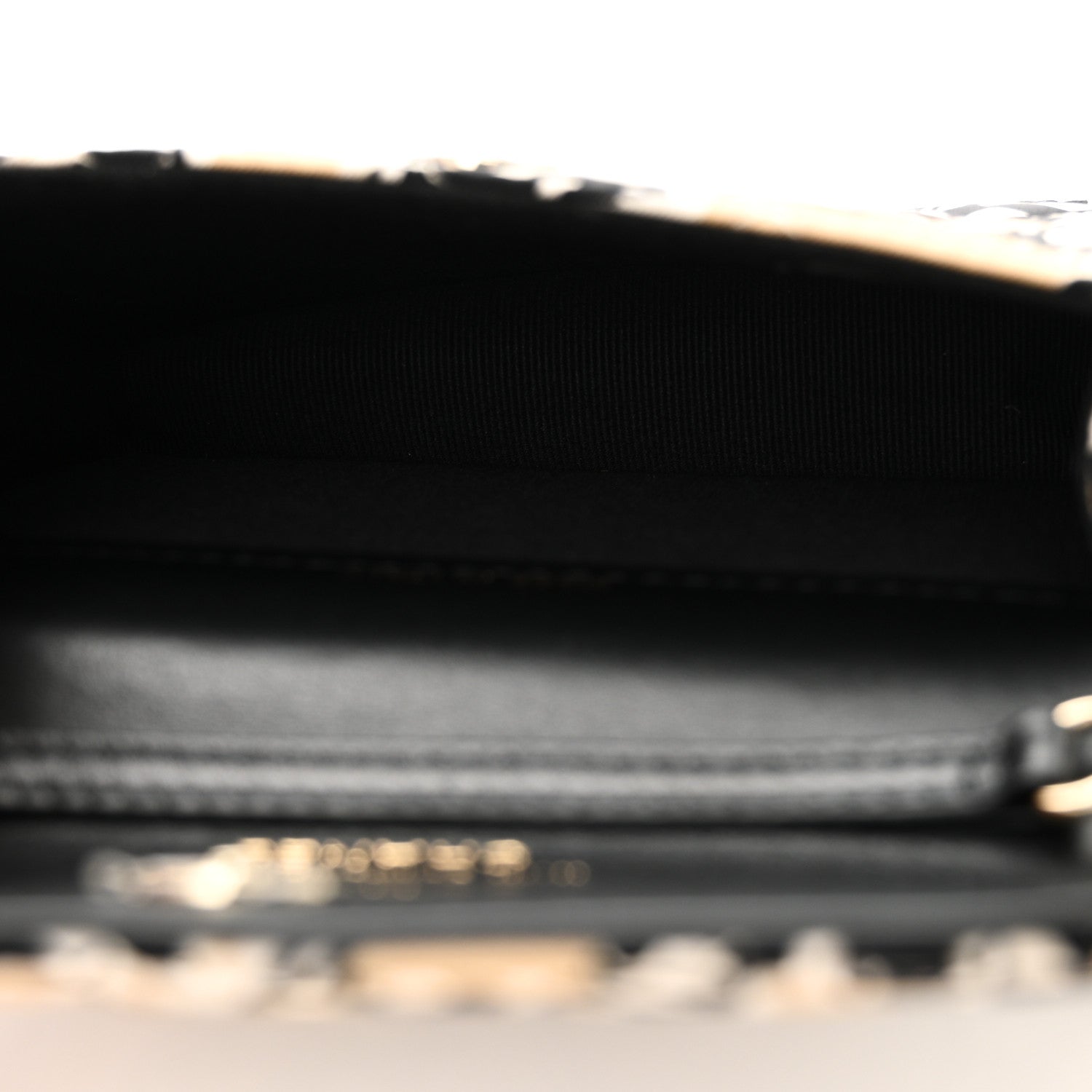 Chanel Canvas Check Flag Printed CC Clutch With Chain Beige Multicolor 5 of 11