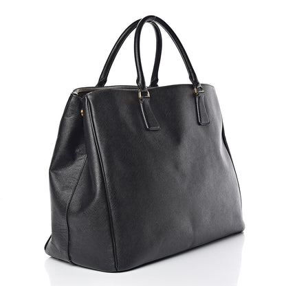 Prada Saffiano Lux Extra Large Galleria Double Zip Tote Black 3 of 26