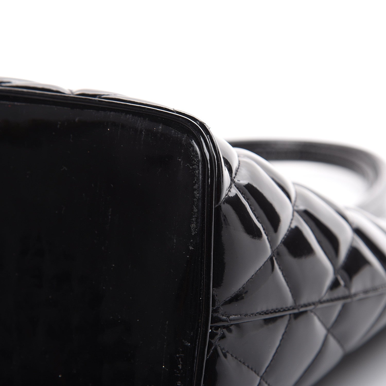 Chanel Patent Quilted Medallion Tote Black 10 of 12