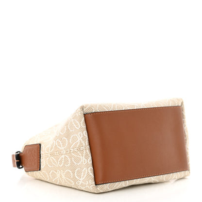 Loewe Jacquard Anagram Calfskin Small Cubi Bag Ecru Tan 4 of 13