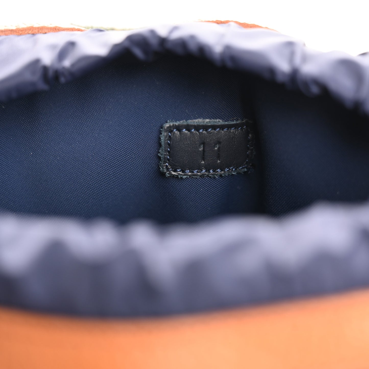 Covered Wool Textured Dollar Calfskin Monogram GG Mens Ankle Boot 11 Underwood Blue
