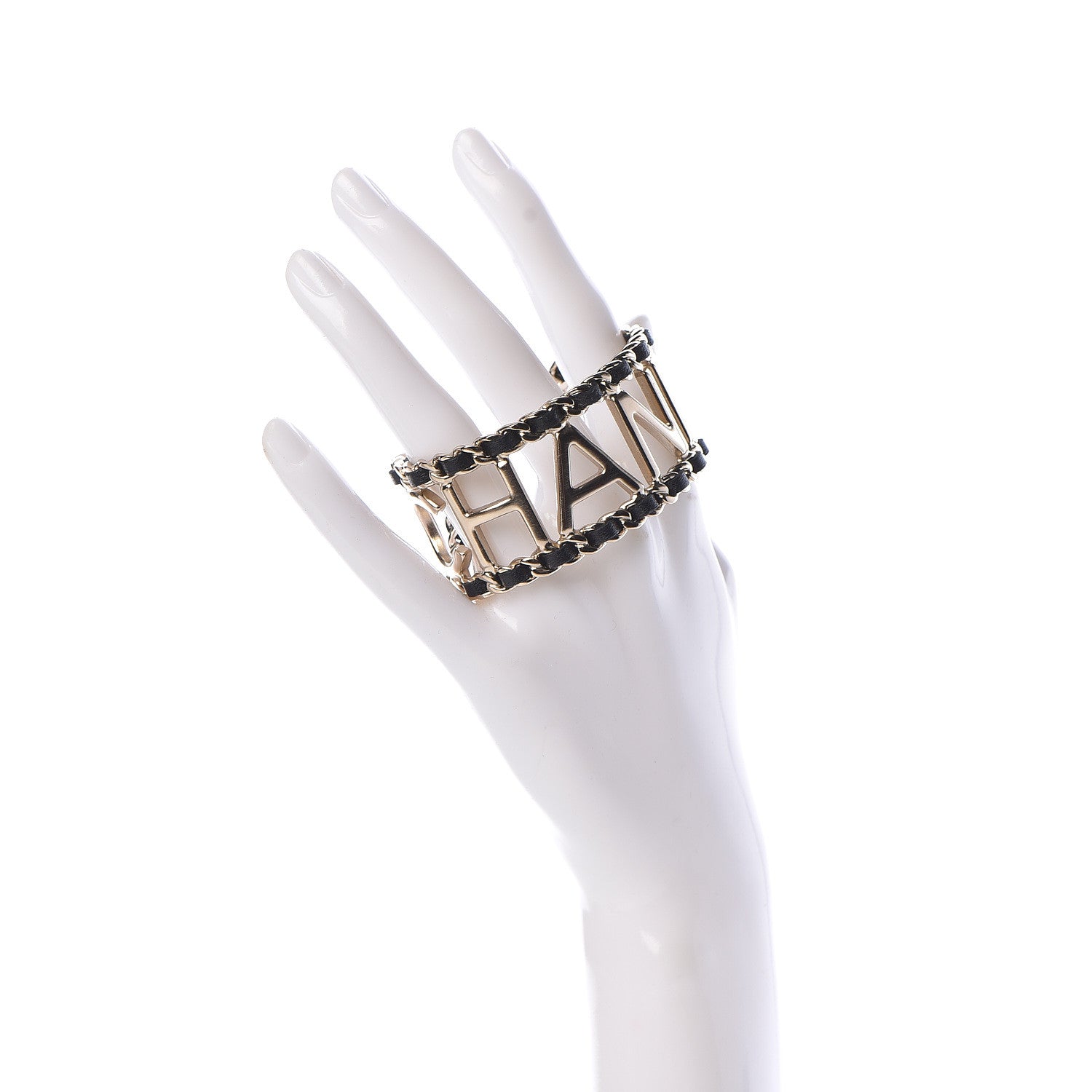 Chanel Lambskin Chain Vintage Allure Bracelet Gold 2 of 6