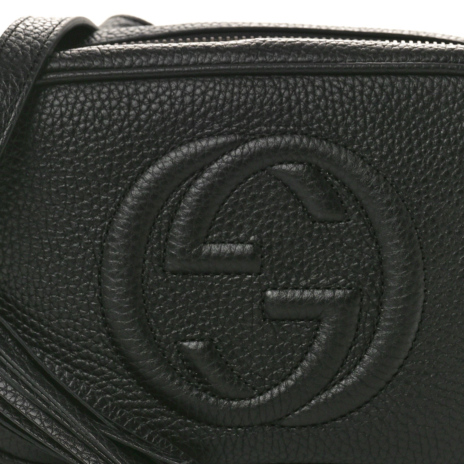 Gucci Pebbled Calfskin Mini Soho Disco Bag Black 9 of 11
