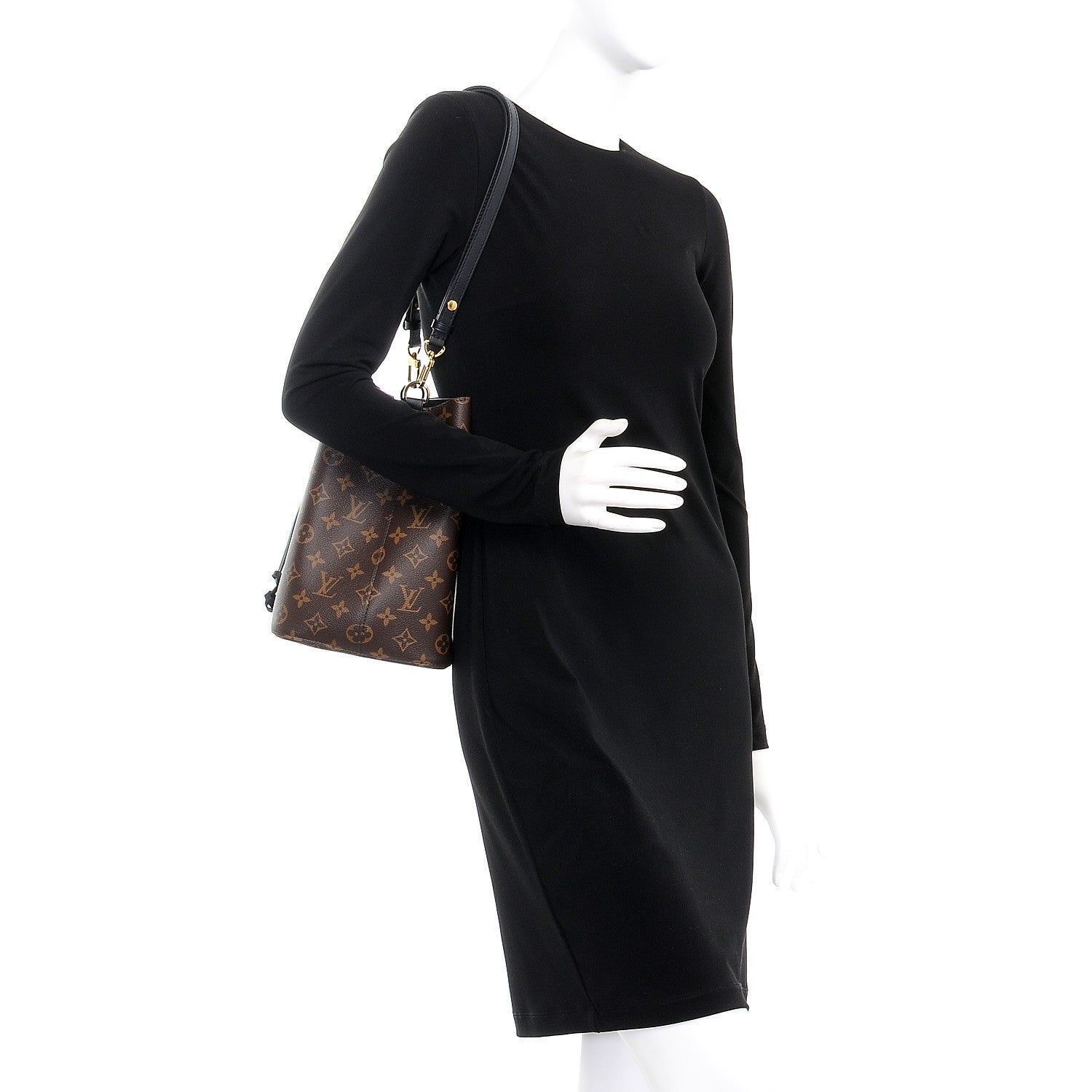 Louis Vuitton Monogram Neonoe MM Black 2 of 7
