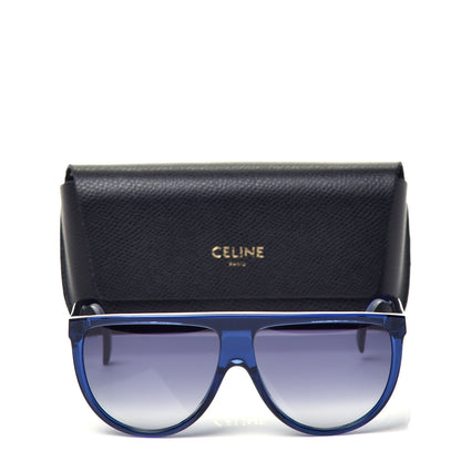 Celine Acetate Thin Shadow Sunglasses CL 40006I Blue 7 of 7