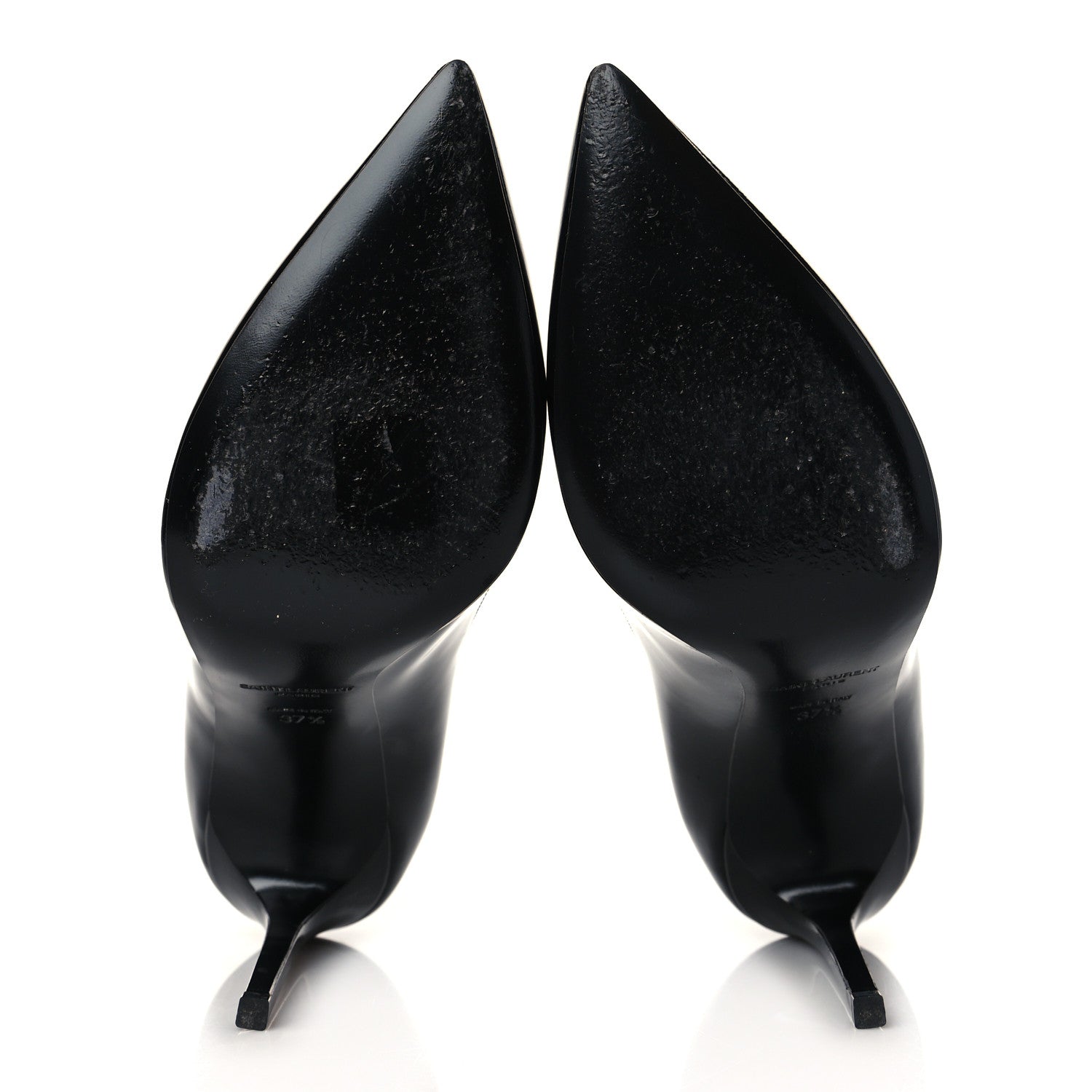 Saint Laurent Patent Classic Paris 105 Escarpin Pumps 37.5 Black 6 of 10
