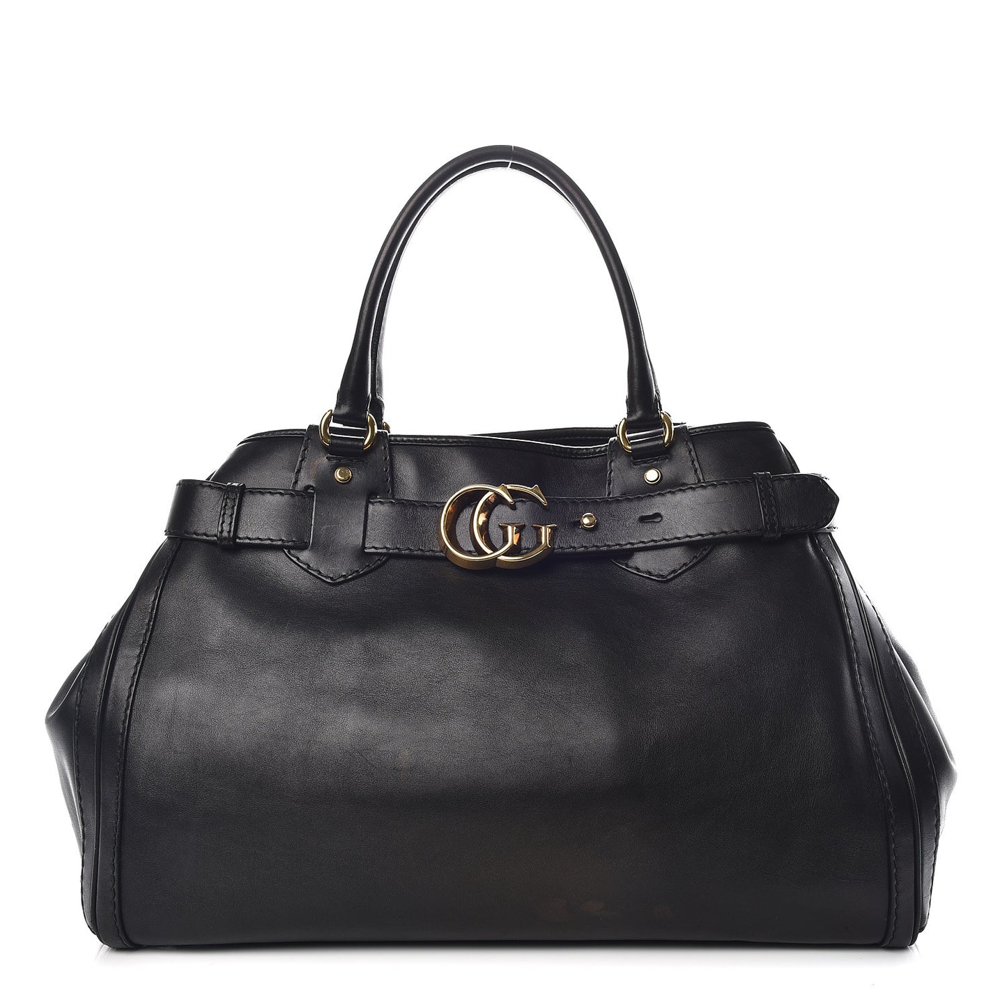 Calfskin Large GG Running Tote Black