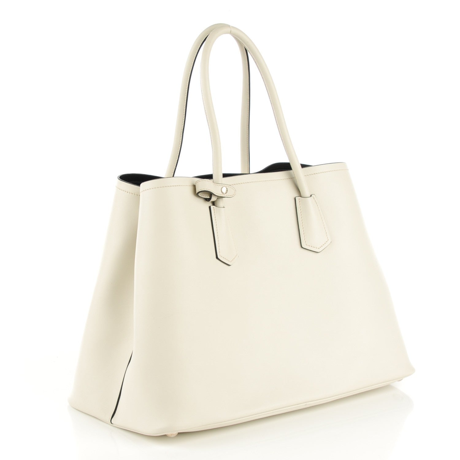 Prada City Calf Large Double Bag Talco 12 of 17