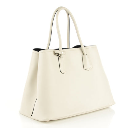 Prada City Calf Large Double Bag Talco 12 of 17