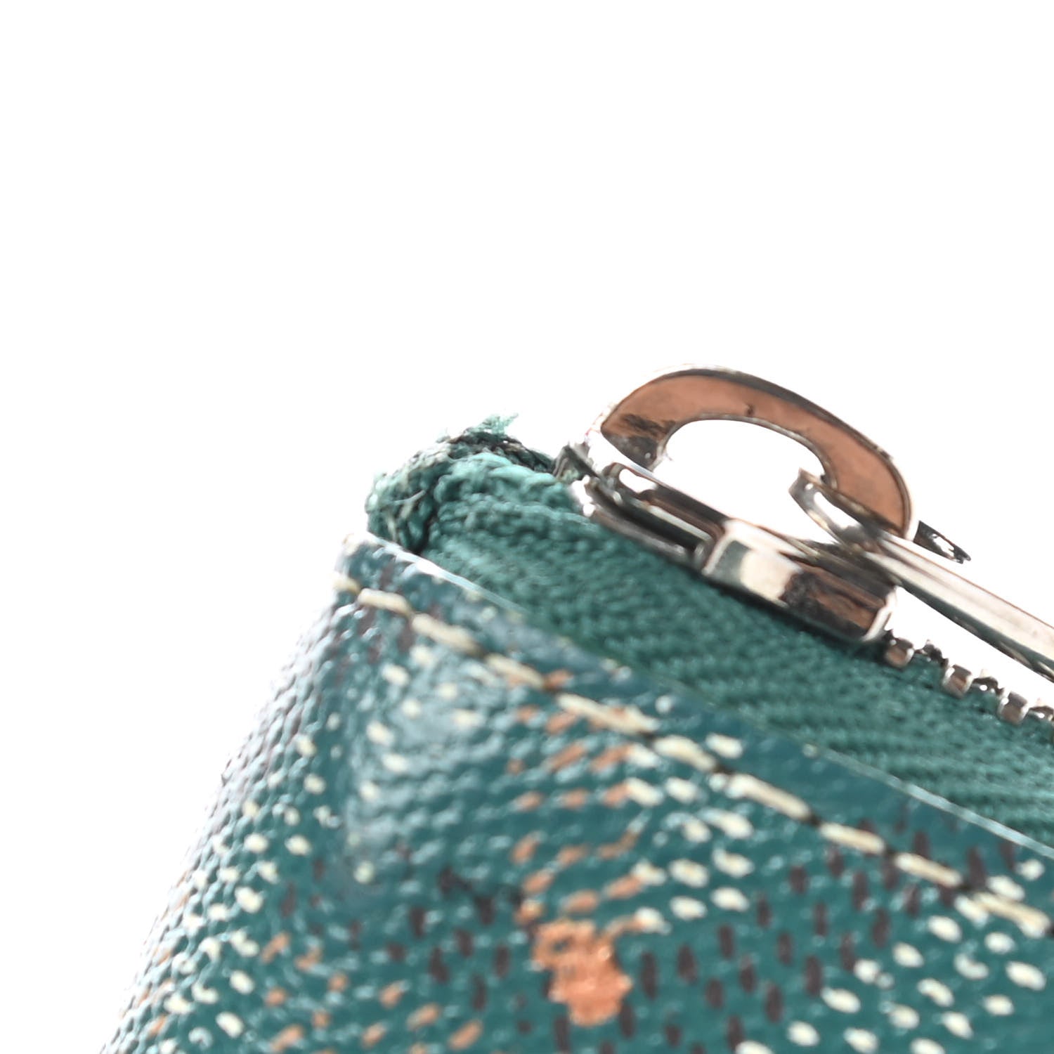 Goyard Goyardine Matignon Zip Around GM Wallet Green 8 of 8