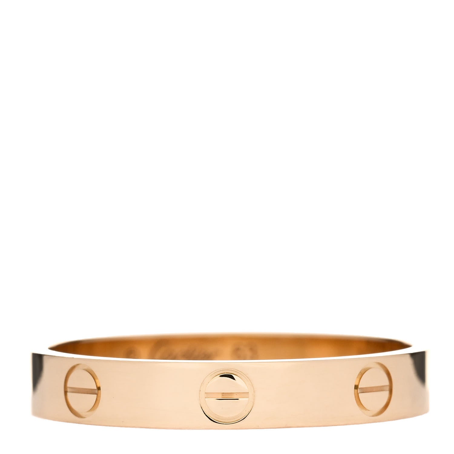 Cartier 18K Yellow Gold 3.5mm LOVE Wedding Band Ring 63 10.25 1 of 7