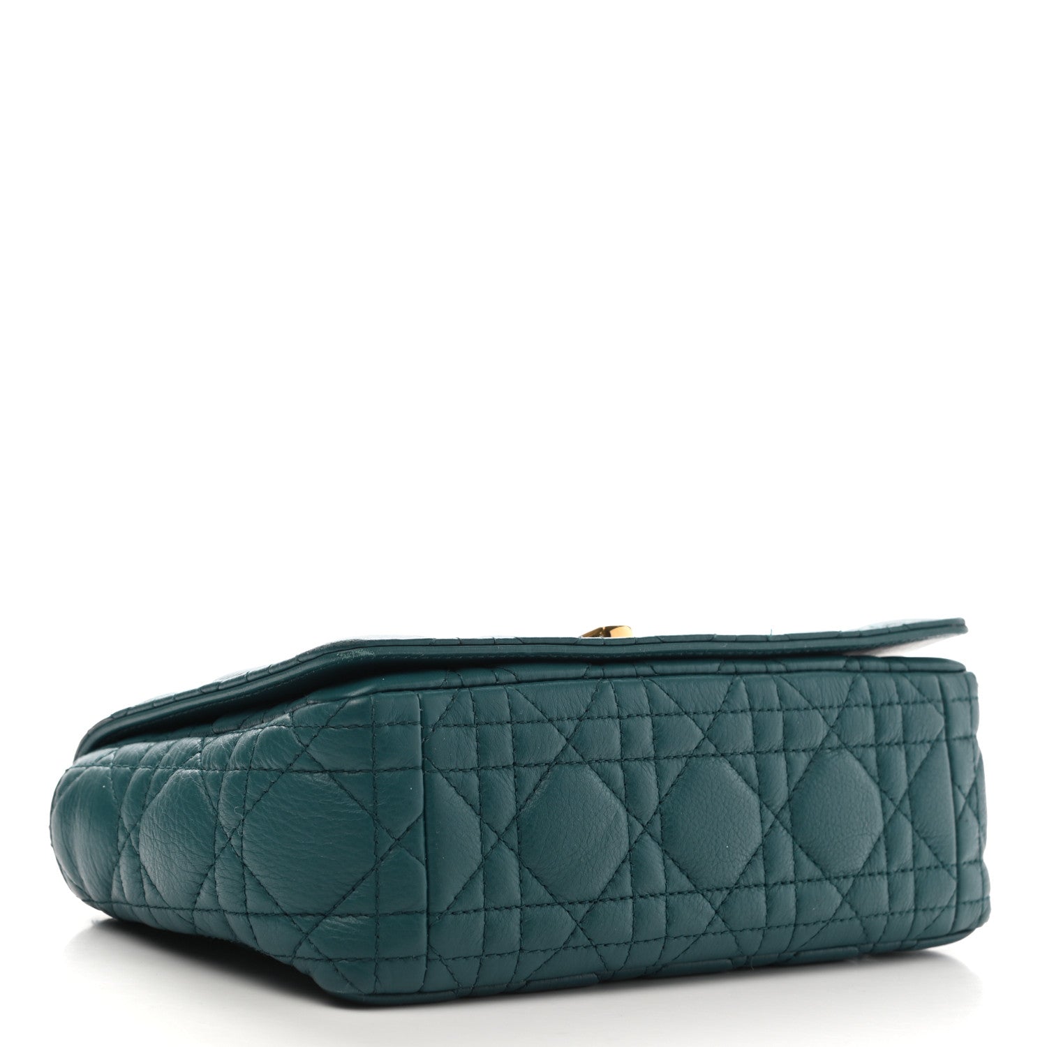 Christian Dior Lambskin Cannage Small Caro Bag Deep Ocean 4 of 14