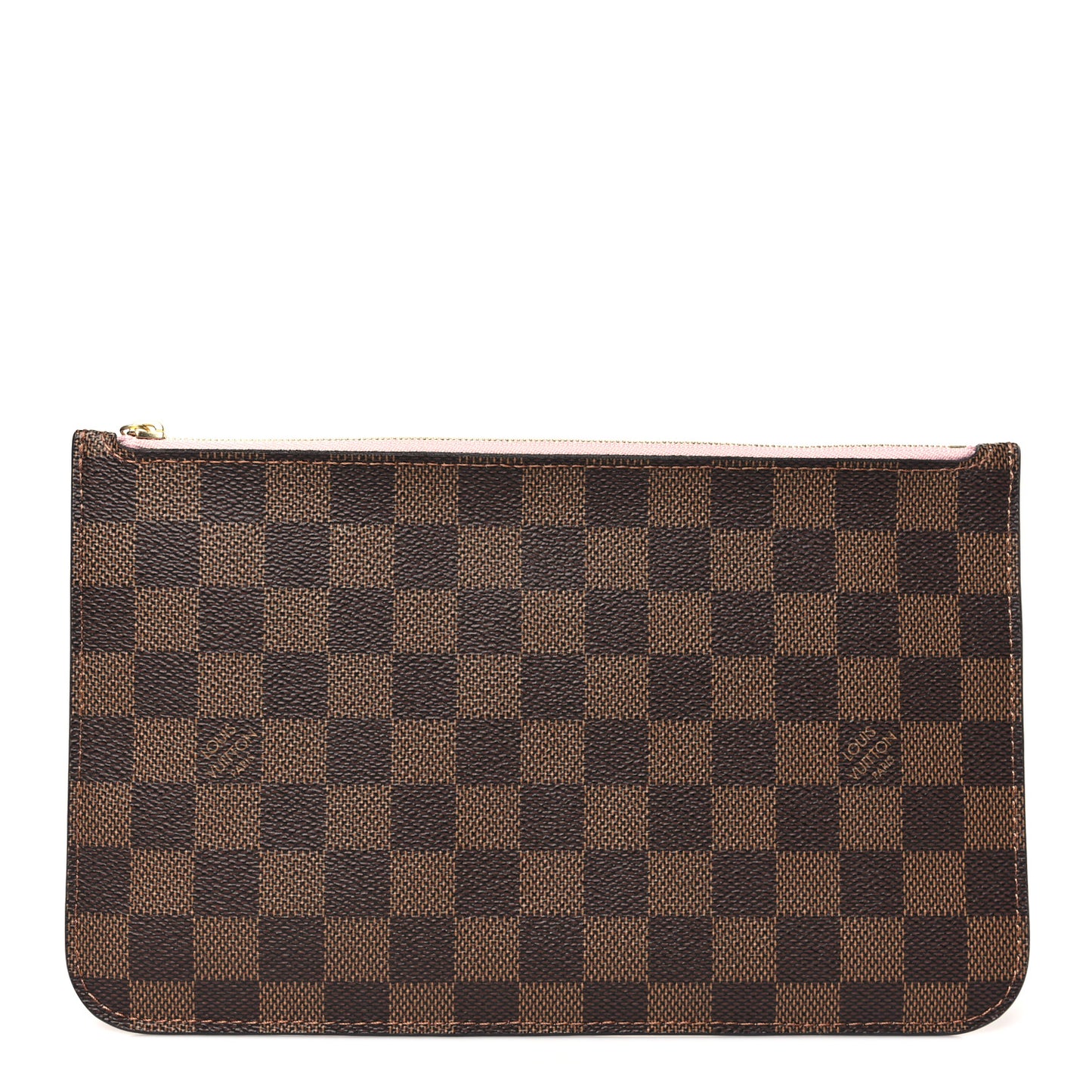Damier Ebene Neverfull MM GM Pochette Rose Ballerine