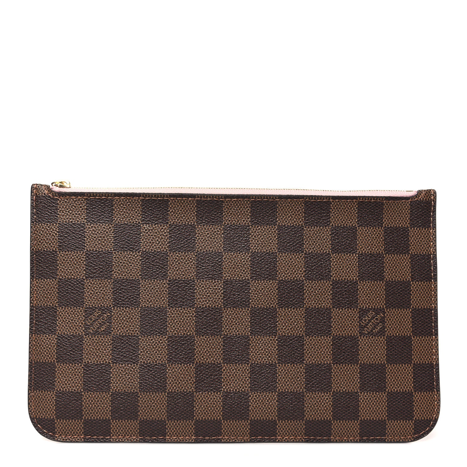 Louis Vuitton Damier Ebene Neverfull MM GM Pochette Rose Ballerine 1 of 8