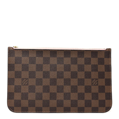 Louis Vuitton Damier Ebene Neverfull MM GM Pochette Rose Ballerine 1 of 8