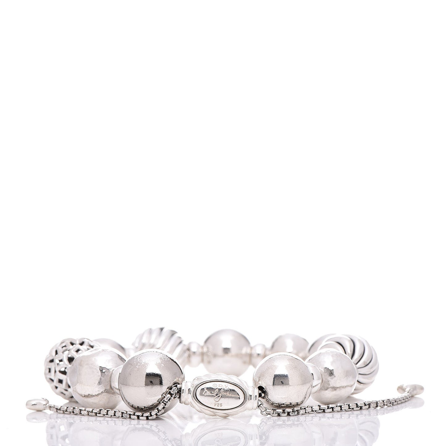 Sterling Silver 14mm Elements Bead Bracelet