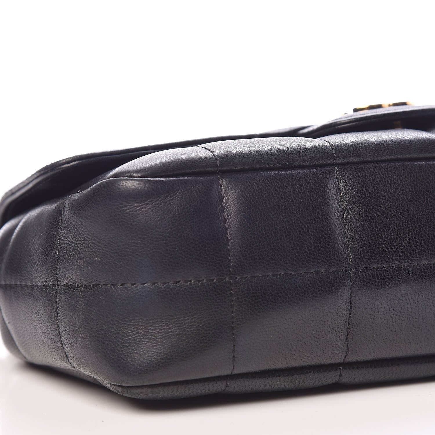 Chanel Lambskin Quilted Mini Chocolate Bar Camellia Flap Black 6 of 23