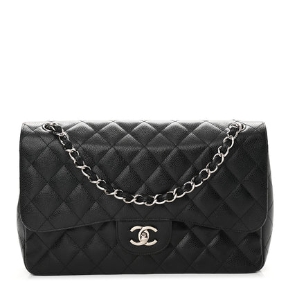 Chanel Caviar Quilted Jumbo Double Flap Black 1 of 11