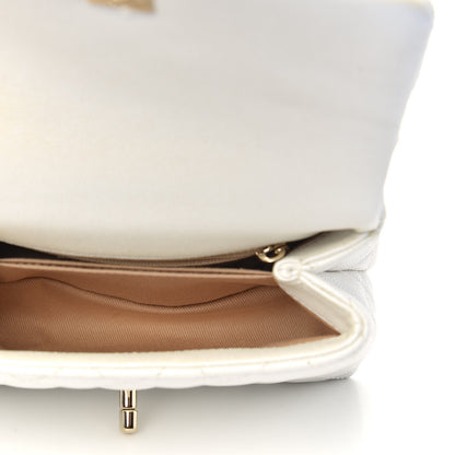 Chanel Iridescent Caviar Quilted Extra Mini Coco Handle Flap White 5 of 10
