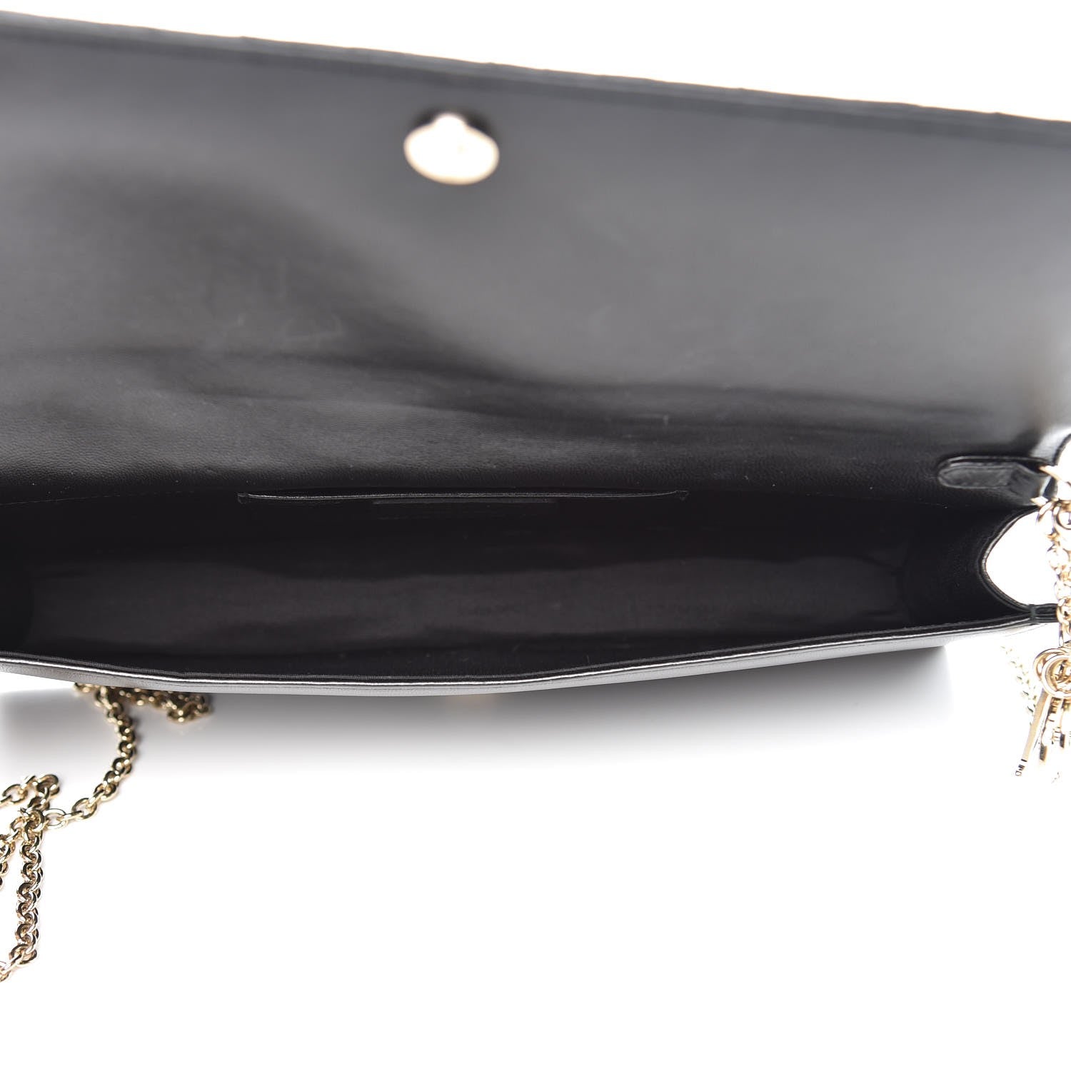 Christian Dior Lambskin Cannage Lady Dior Convertible Clutch Black 5 of 7