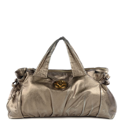 Gucci Metallic Calfskin Medium Hysteria Top Handle Bag Gold 1 of 7