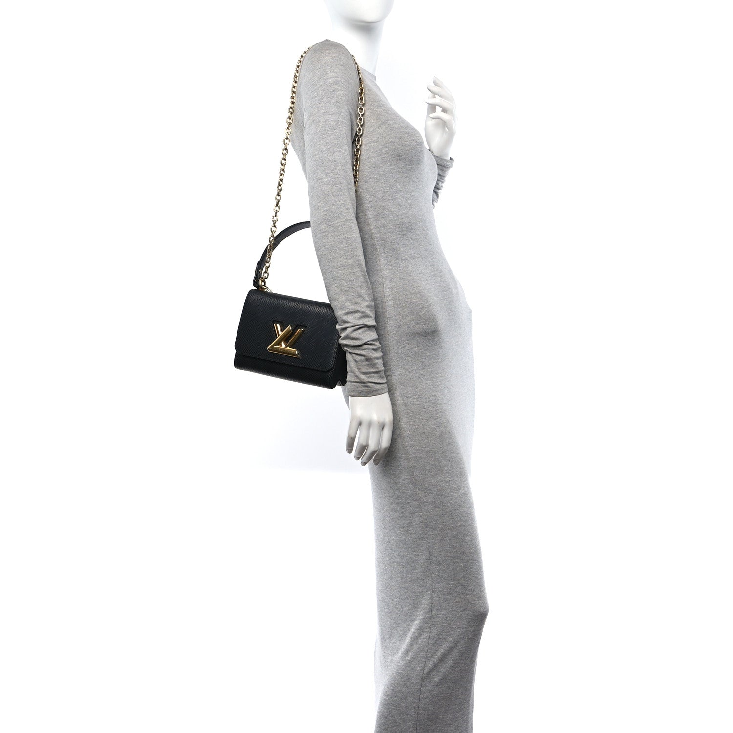 Louis Vuitton Epi Twist Shoulder Bag PM Black 2 of 9