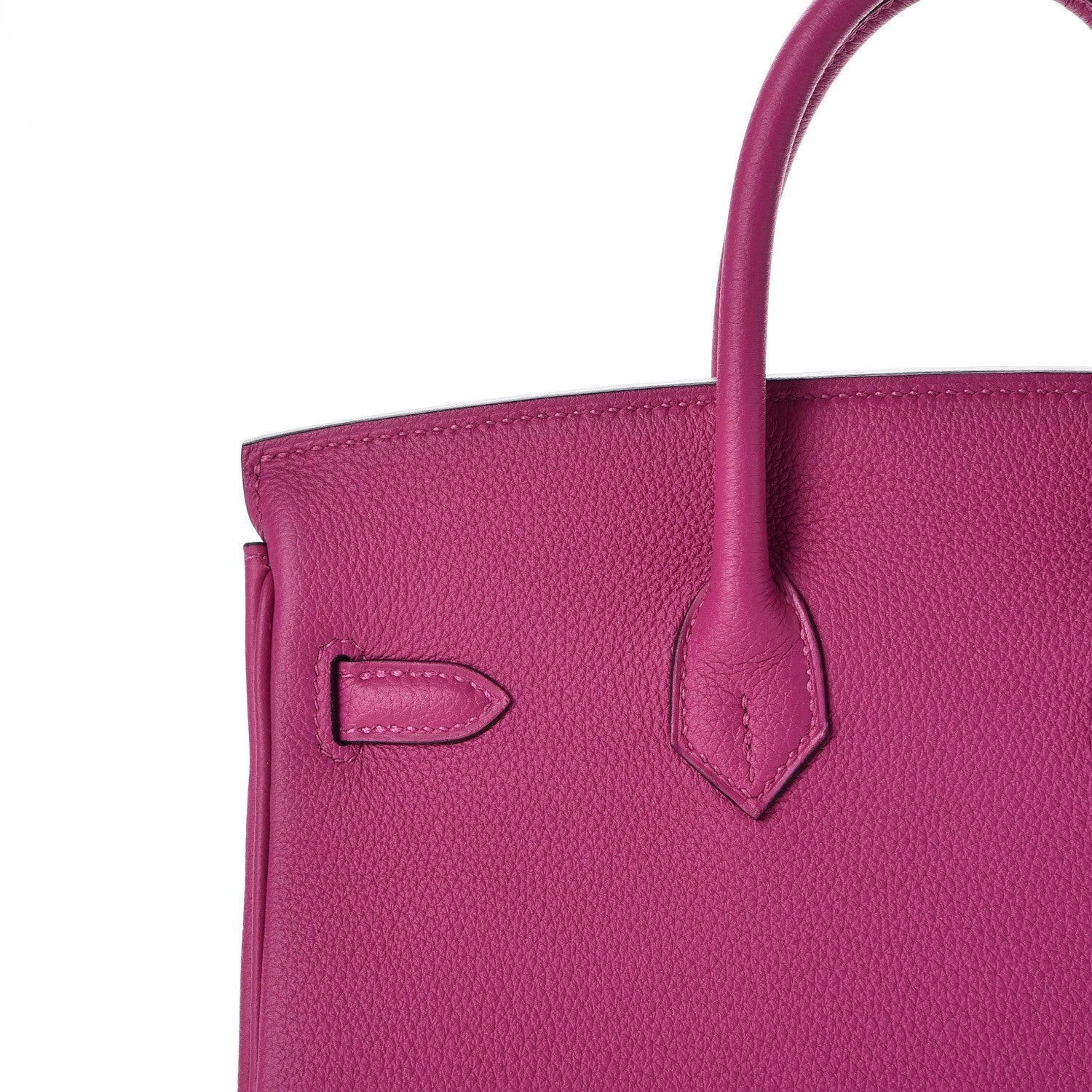 Hermes Togo Birkin 25 Rose Pourpre 35 of 37