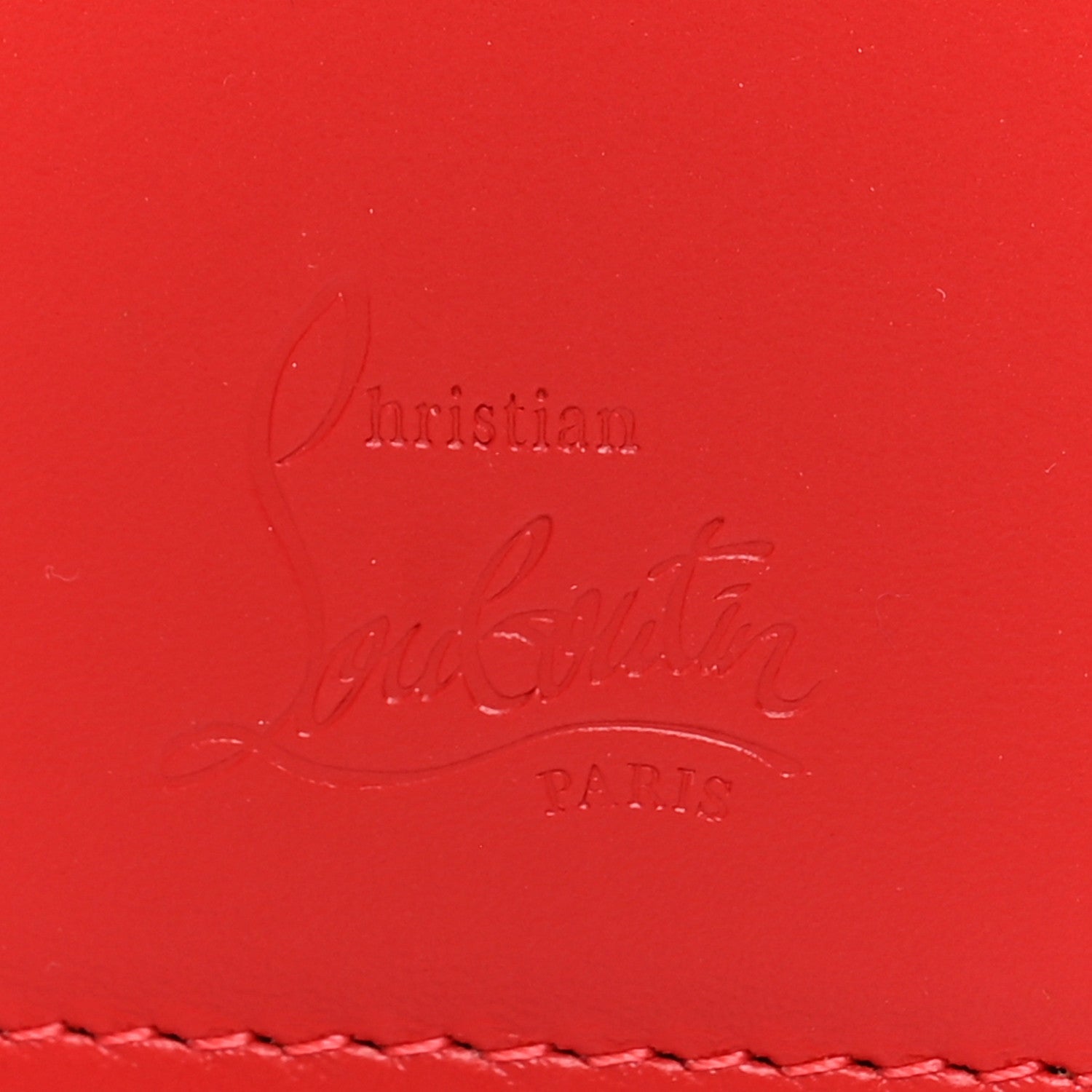 Christian Louboutin Calfskin Paloma Wallet Black 6 of 8