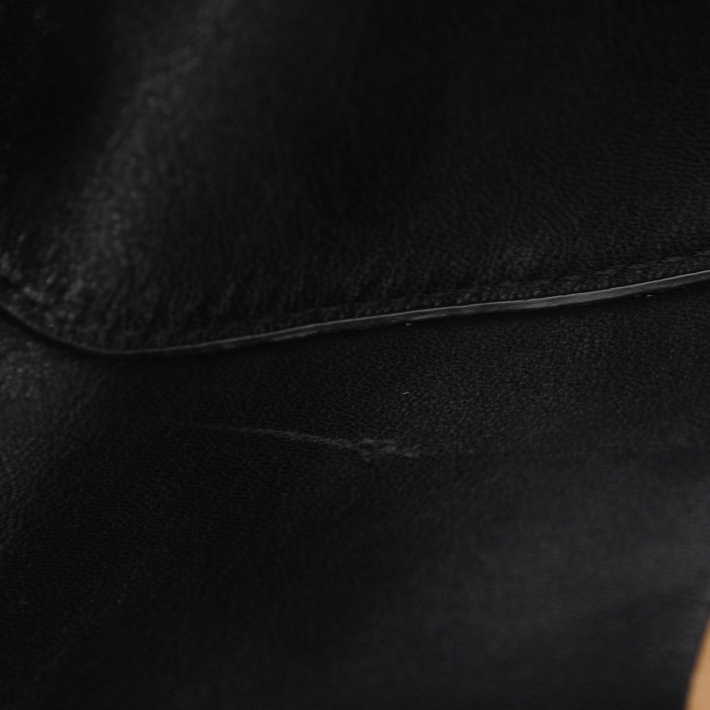 Lambskin Vertical Bi-Cabas Apricot Black