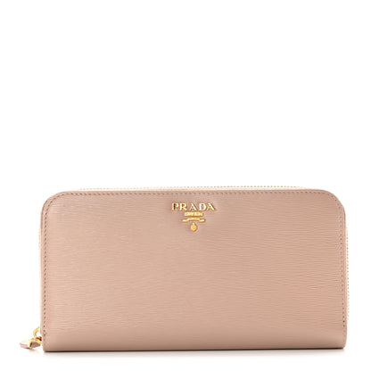 Prada Vitello Move Zip Around Wallet Cipria 1 of 6