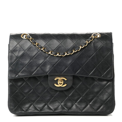 Chanel Lambskin Quilted Medium Double Flap Black 1 of 15