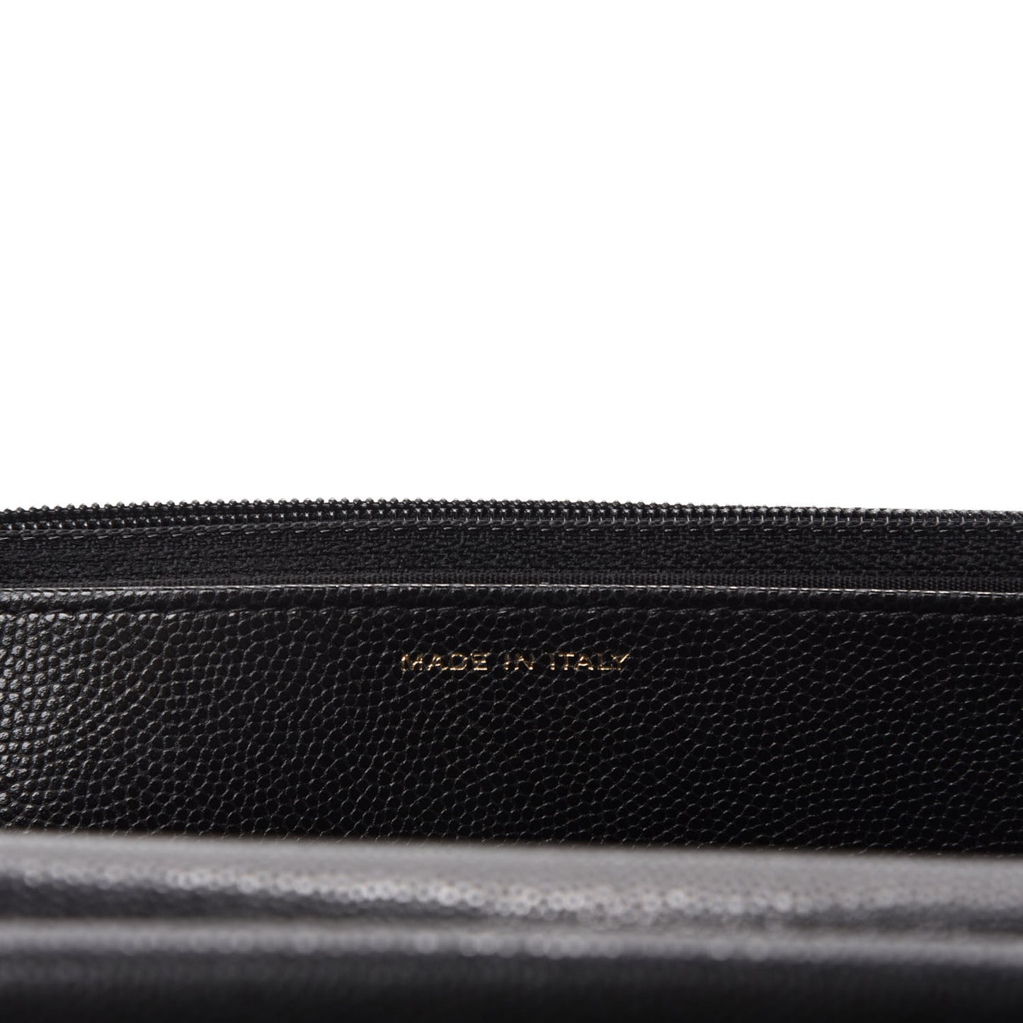 Caviar Camellia Embossed Wallet On Chain WOC Black