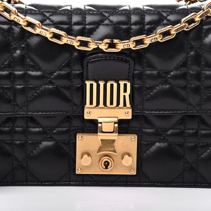 Christian Dior Lambskin Cannage Small Dioraddict Flap Bag Black 10 of 11