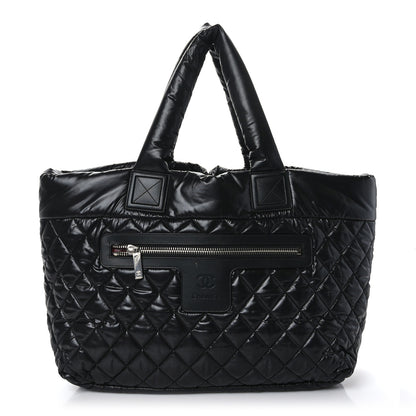 Chanel Nylon Quilted Large Coco Cocoon Tote Black 1 of 9