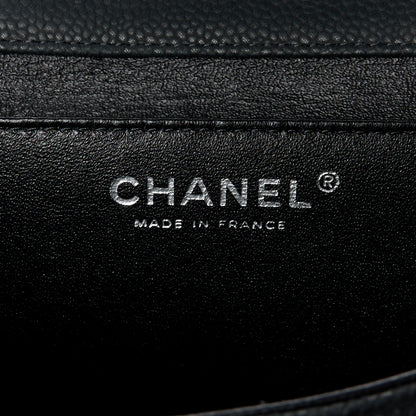 Chanel Iridescent Caviar Quilted Clutch With Chain Flap Black 7 of 12