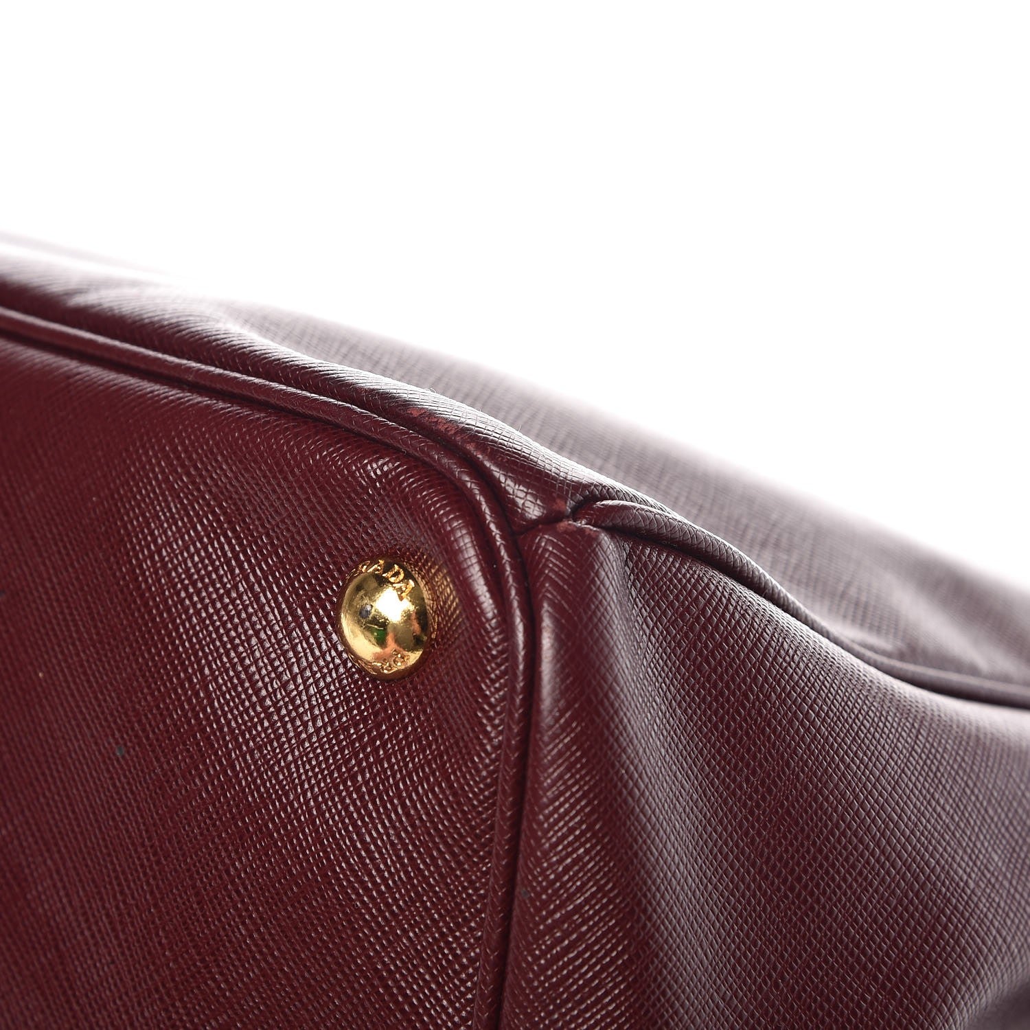 Prada Saffiano Lux Extra Large Galleria Double Zip Tote Granato 13 of 13