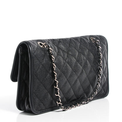 Chanel Caviar Quilted Medium French Riviera Flap Black 3 of 8