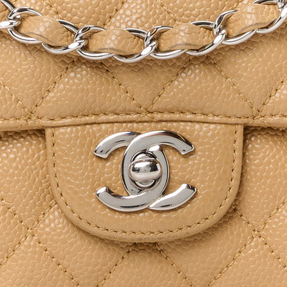 Chanel Caviar Quilted East West Flap Beige 9 of 11