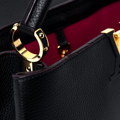 Louis Vuitton Taurillon Capucines GM Black 10 of 12