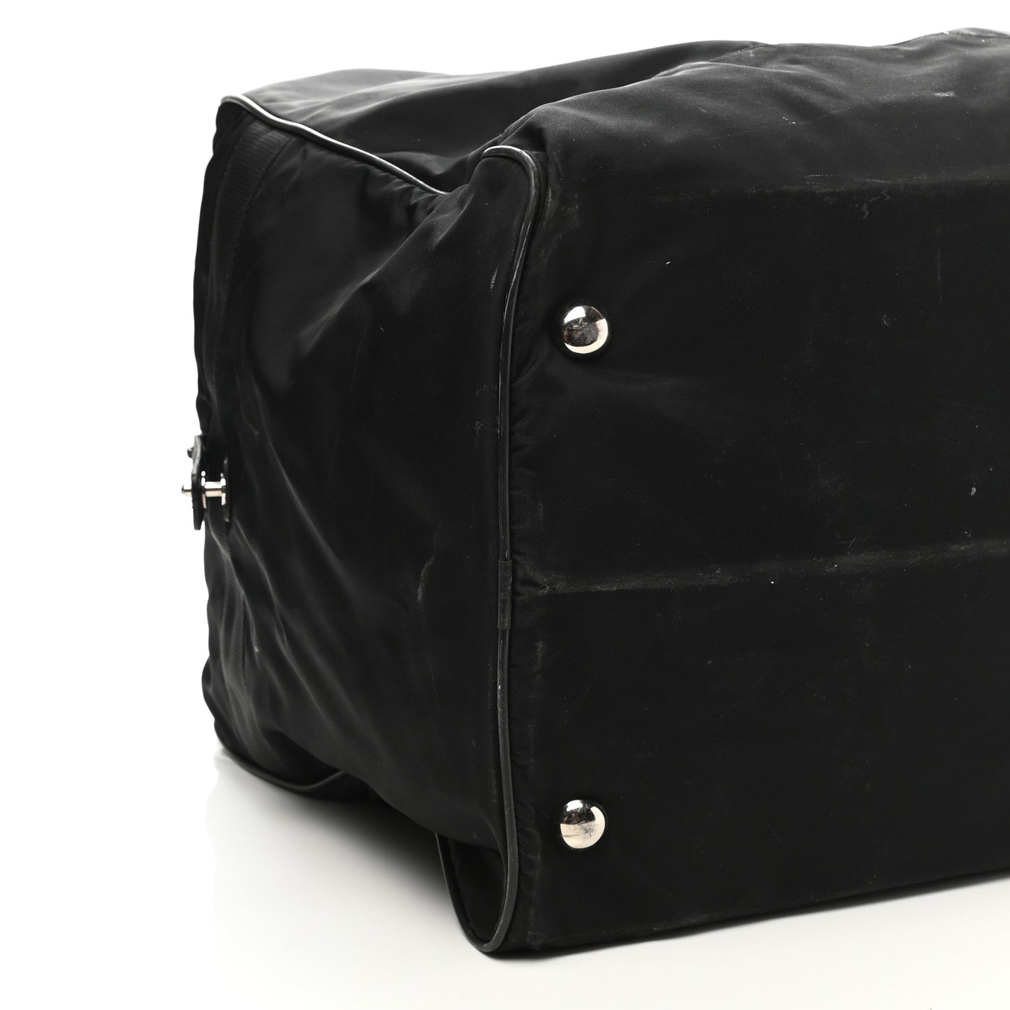 Tessuto Nylon Saffiano Viaggio Duffle Black