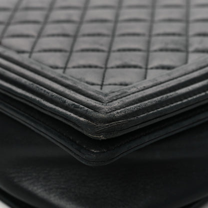 Chanel Lambskin Quilted Large Boy Flap Black 8 of 9