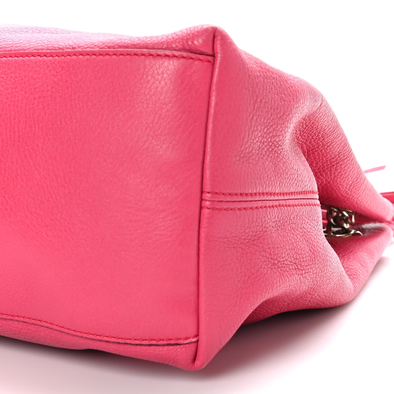 Gucci Pebbled Calfskin Medium Soho Chain Shoulder Bag Pink 9 of 9
