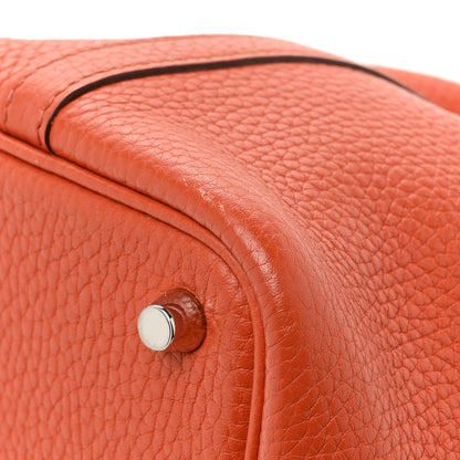 Hermes Taurillon Clemence Picotin Lock 18 PM Terre Battue 13 of 15