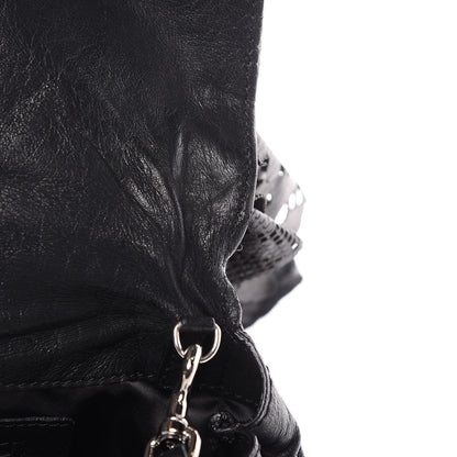 Valentino Garavani Lambskin Laser Cut Laceland Shoulder Bag Black 12 of 14