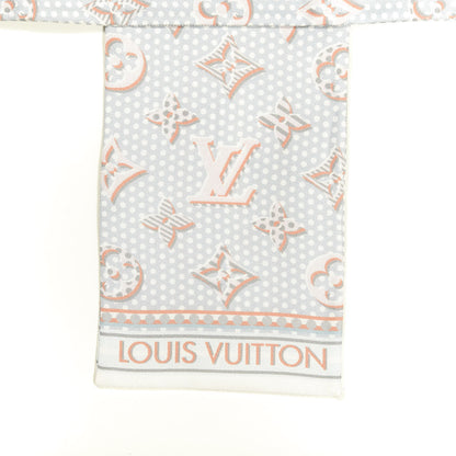Louis Vuitton Silk Monodots Bandeau Light Blue 2 of 4
