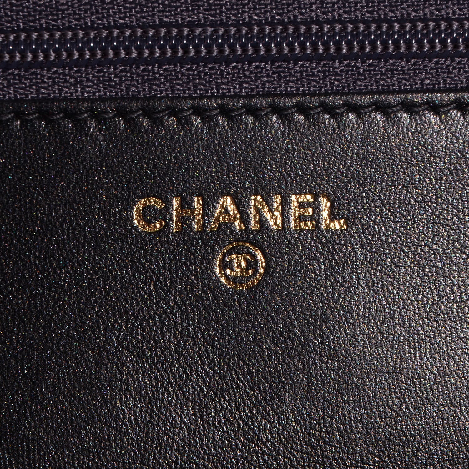 Chanel Calfskin Double Stitch Boy Wallet On Chain WOC Grey 6 of 12